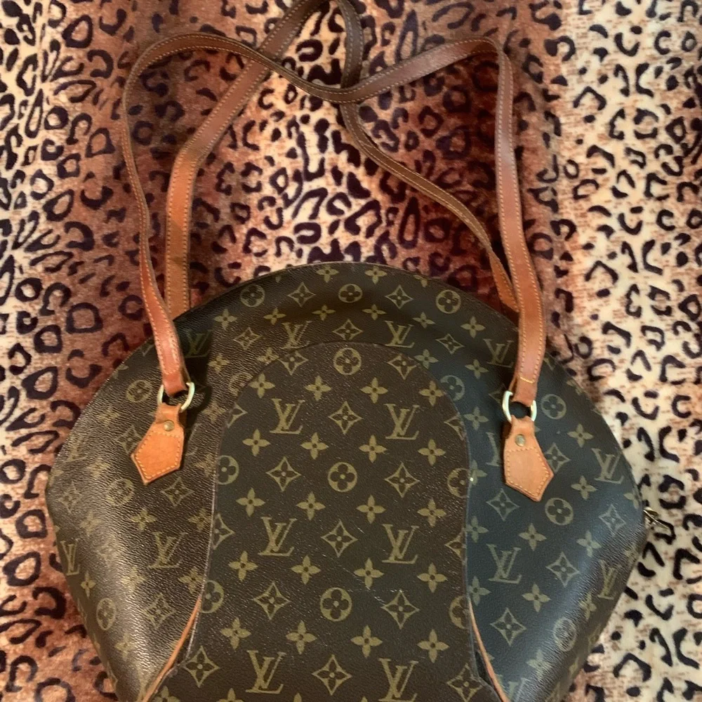 Louis Vuitton Brown and Tan Monogram Bag